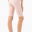 Shorts de cyclisme taille haute au toucher seconde peau pour femmes