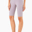Shorts de cyclisme taille haute au toucher seconde peau pour femmes
