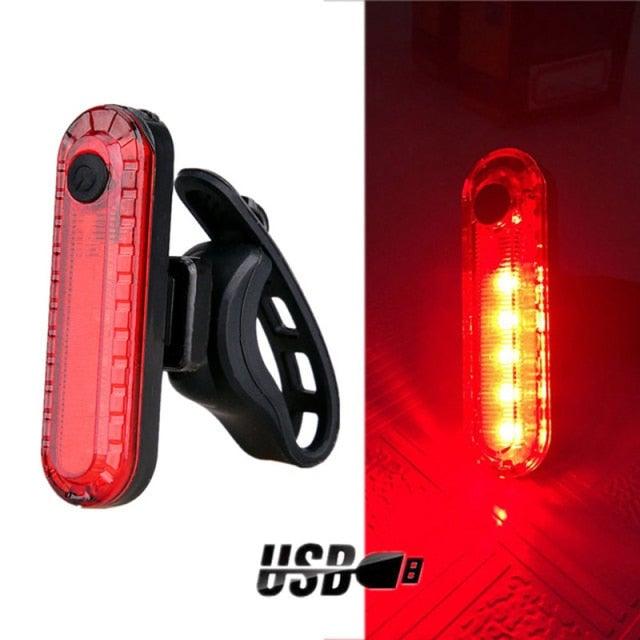 Ultra Bright USB Rechargeable LED Bike Tail Light