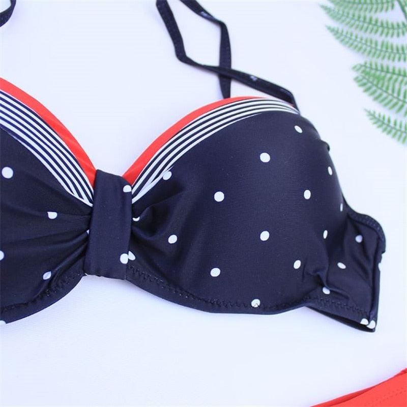 Chic High-Waisted Puff Sleeve Bikini Set for Women - Stylish Summer Swimwear - Korvel