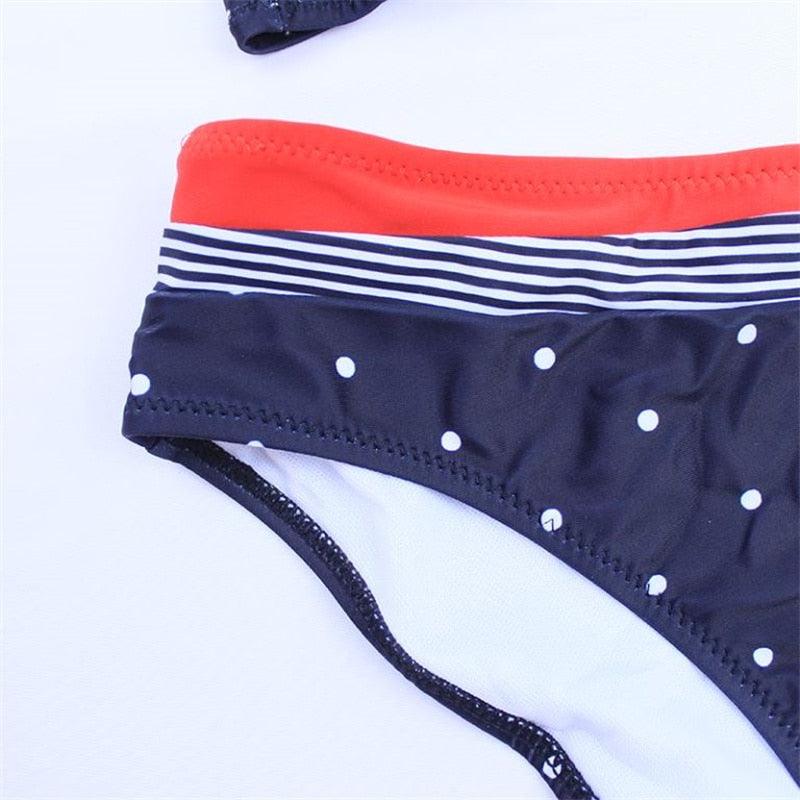 Chic High-Waisted Puff Sleeve Bikini Set for Women - Stylish Summer Swimwear - Korvel