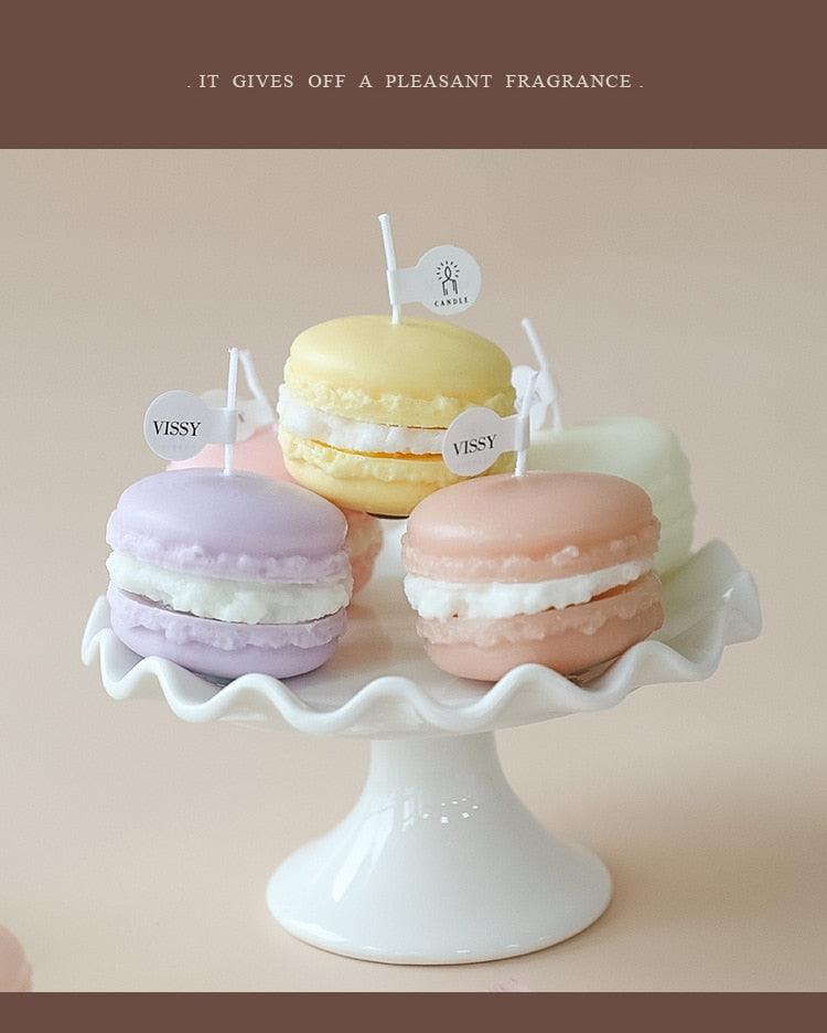 Handmade Macaron Scented Candle Set for Home Decor