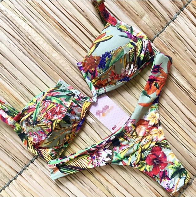 Ensemble de bikini à nouer en ribbed pour femmes à la mode