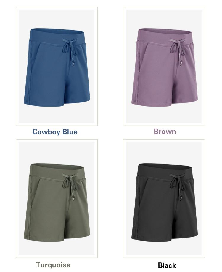 Shorts de sport anti-transpiration taille haute pour femmes