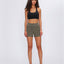 Shorts de sport anti-transpiration taille haute pour femmes