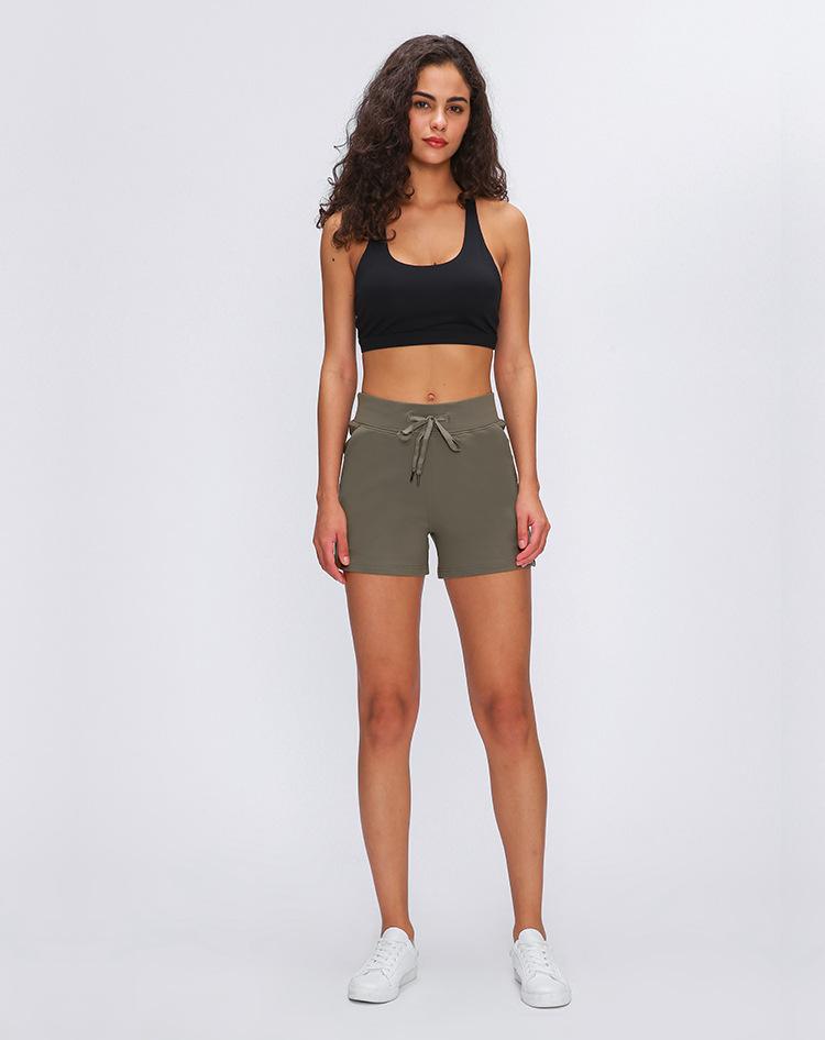 Shorts de sport anti-transpiration taille haute pour femmes