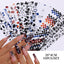 Christmas Silver Snowflakes Nail Art Foil Transfer Stickers