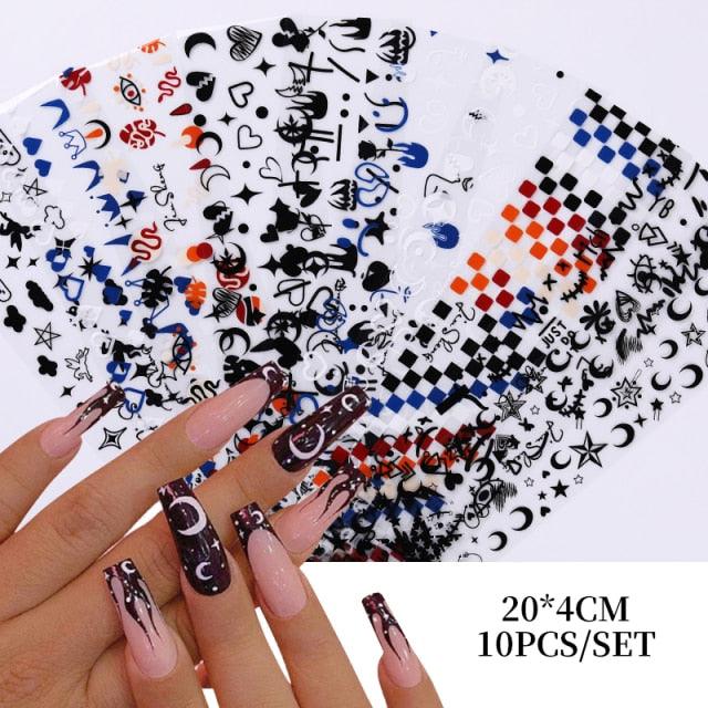 Christmas Silver Snowflakes Nail Art Foil Transfer Stickers