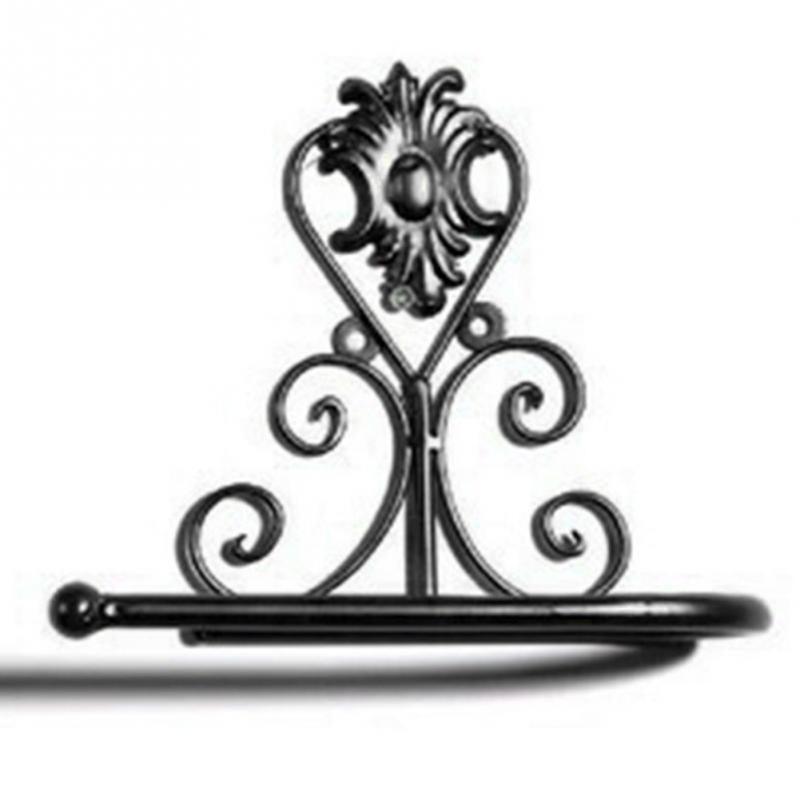 Vintage Cast Iron Toilet Paper Holder - European Design
