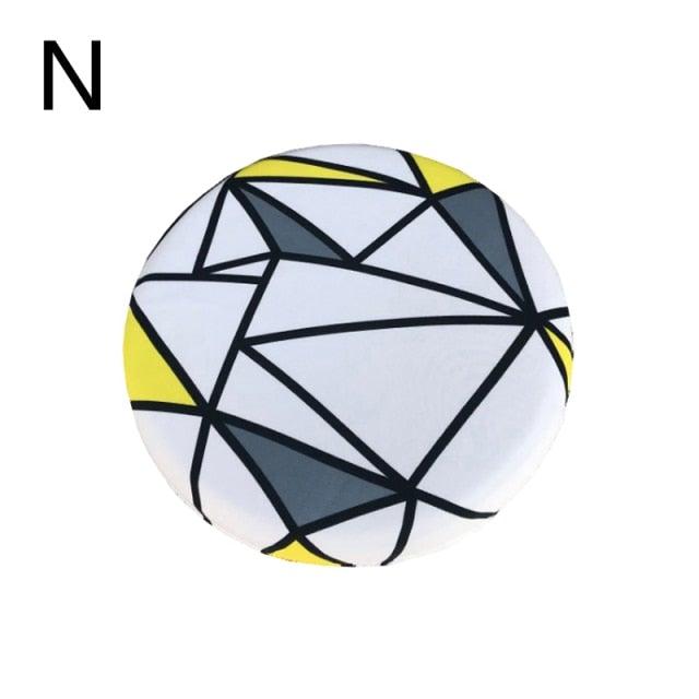 Housse de Chaise Ronde Imprimée Fashion - Protecteur Élastique et Extensible