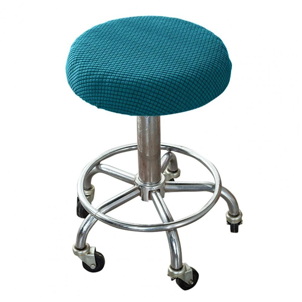 Housse de chaise ronde élastique premium pour tabourets de bar