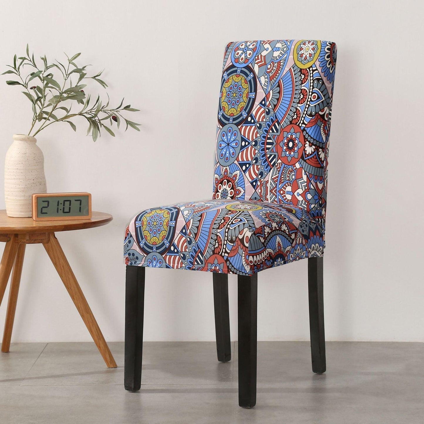 Funda de Silla de Comedor Impresa Elegante - Estirable y Estilosa