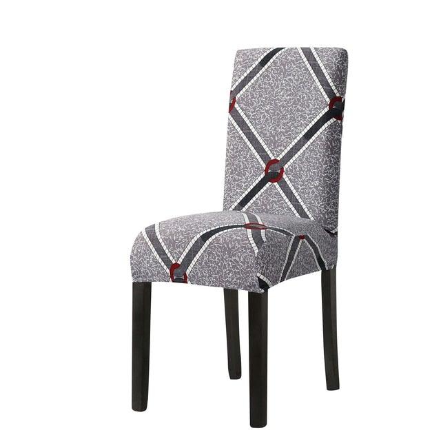 Funda de Silla de Comedor Impresa Elegante - Estirable y Estilosa