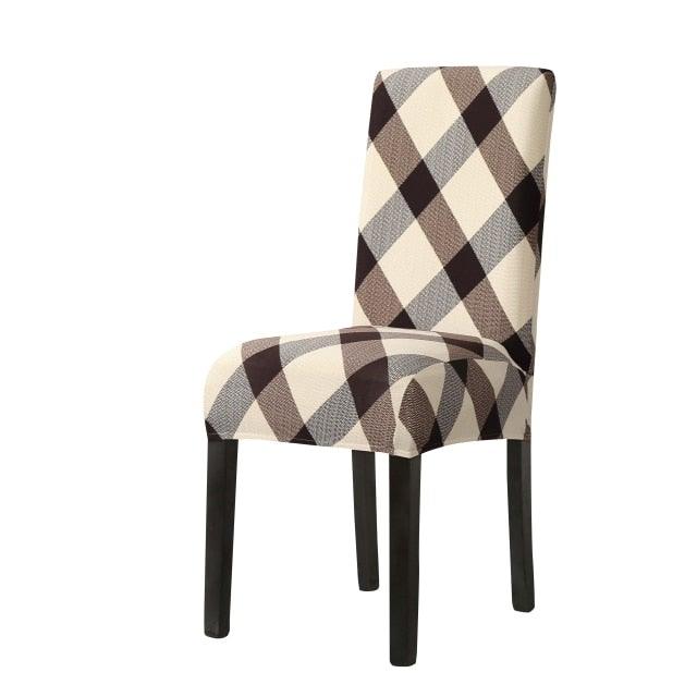 Funda de Silla de Comedor Impresa Elegante - Estirable y Estilosa