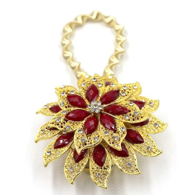 Elegant Crystal Curtain Tiebacks with Magnetic Holders