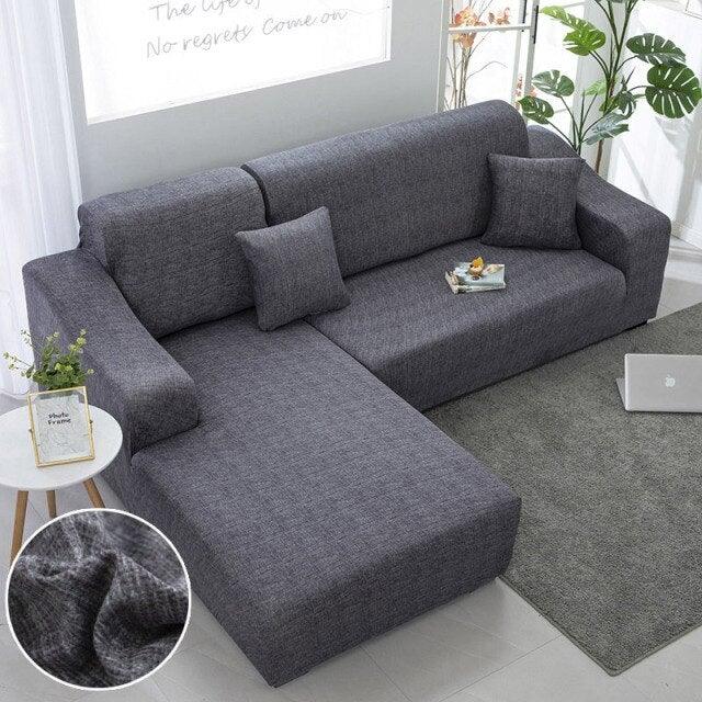 Housse de canapé élastique géométrique premium pour canapés sectionnels