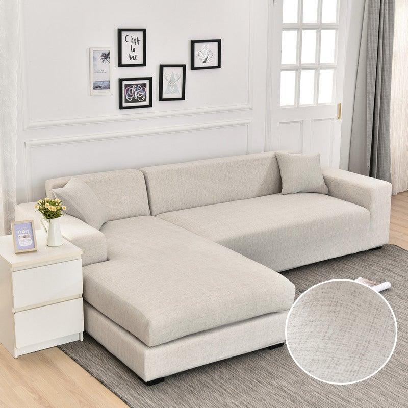 Housse de canapé élastique géométrique premium pour canapés sectionnels