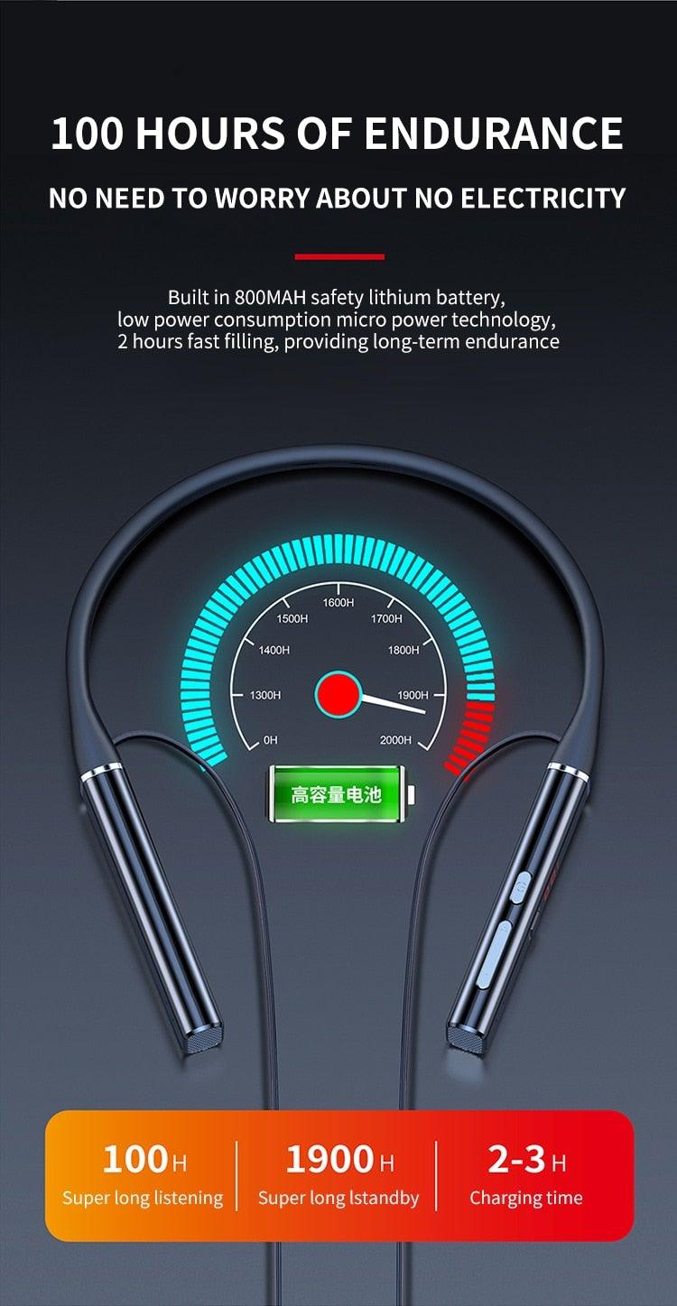 Premium Bluetooth Neckband Headphones with Noise Cancelling