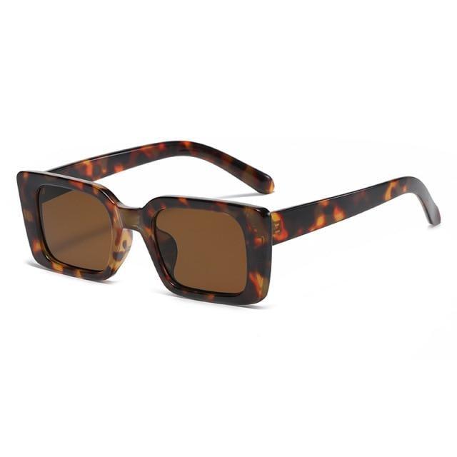 Chic Vintage Rectangle Sunglasses for Women - 90's Inspired Luxury Eyewear - Korvel