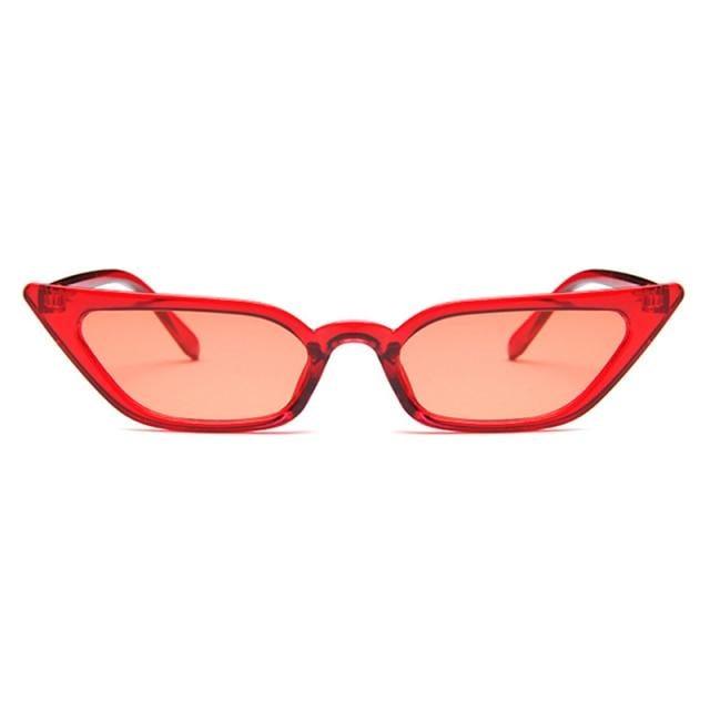 Small Leopard Cat Eye Sunglasses - Vintage UV Protection