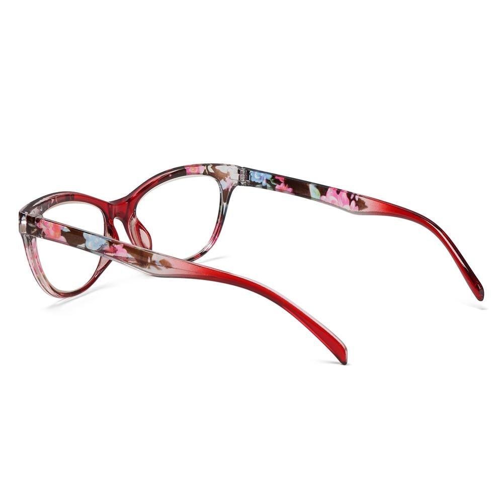 Stylish Cat Eye Reading Glasses for Men and Women - Lightweight Anti-Glare Eyewear with Blue Light Protection (+1.00 to +4.0) - Korvel