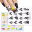 Rainbow Wave Love Heart Pattern Nail Art Decals