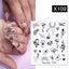 Rainbow Wave Love Heart Pattern Nail Art Decals