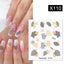 Rainbow Wave Love Heart Pattern Nail Art Decals