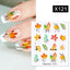 Rainbow Wave Love Heart Pattern Nail Art Decals