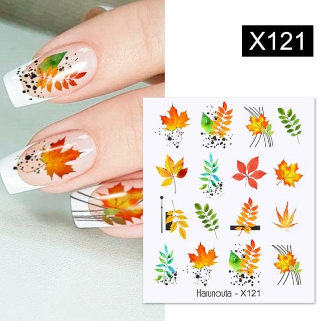Rainbow Wave Love Heart Pattern Nail Art Decals