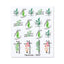 Rainbow Wave Love Heart Pattern Nail Art Decals