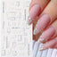 Elegant White Flower Lace Nail Art Stickers