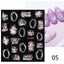 Elegant White Flower Lace Nail Art Stickers