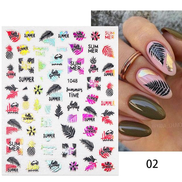 Elegant White Flower Lace Nail Art Stickers