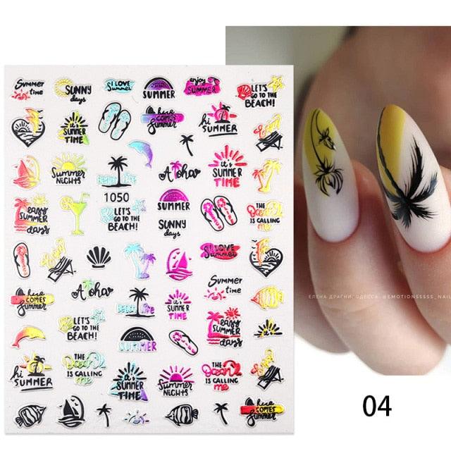 Elegant White Flower Lace Nail Art Stickers