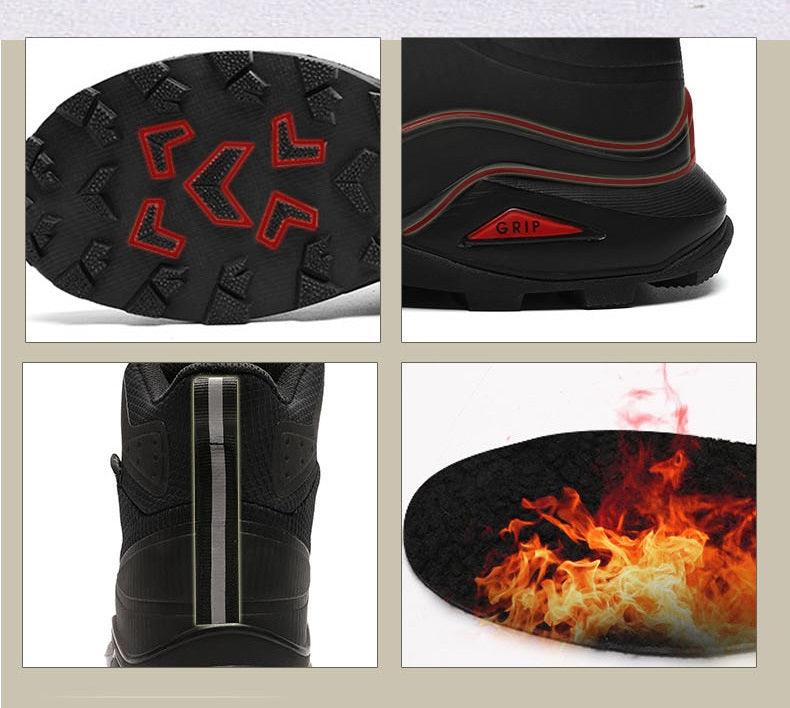 Chaussures de randonnée imperméables camouflage pour hommes avec soutien de la cheville
