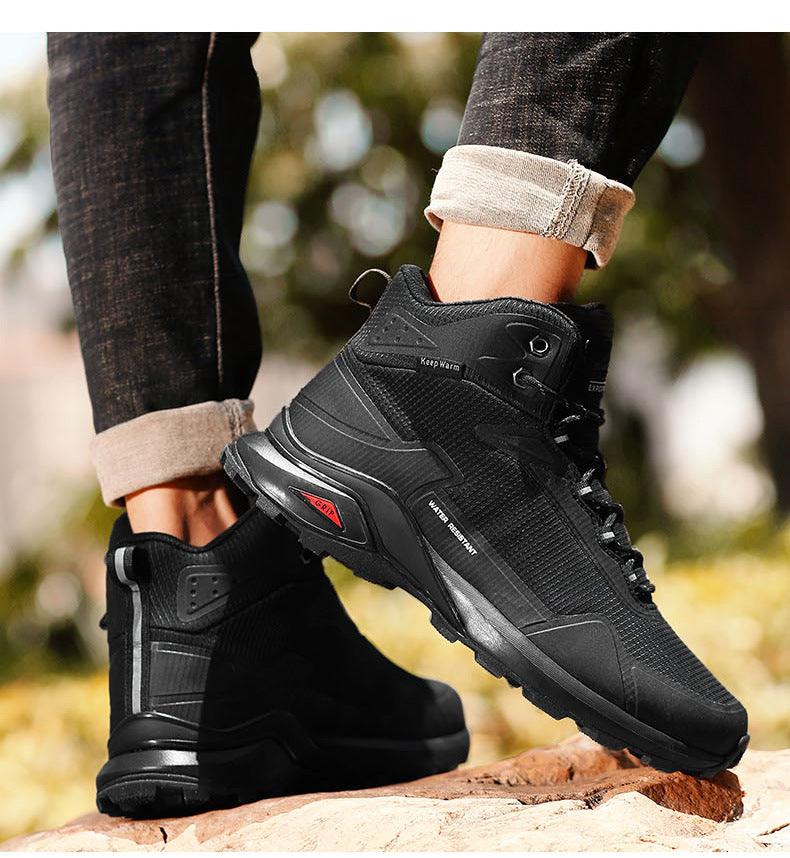 Chaussures de randonnée imperméables camouflage pour hommes avec soutien de la cheville
