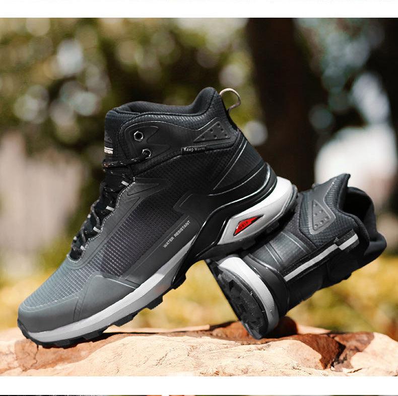 Chaussures de randonnée imperméables camouflage pour hommes avec soutien de la cheville