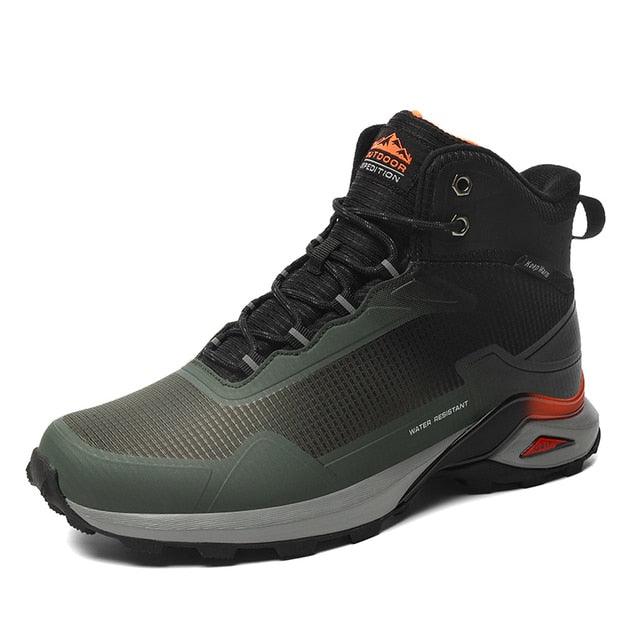 Chaussures de randonnée imperméables camouflage pour hommes avec soutien de la cheville