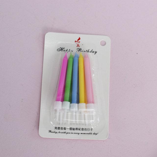 Creative Bear Candle Toppers with Smiley Faces for Birthday Celebrations - Korvel