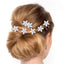 12-Piece Elegant Bridal Hair Pins Set - Twisted Crystal Flower Accessories for Weddings - Korvel