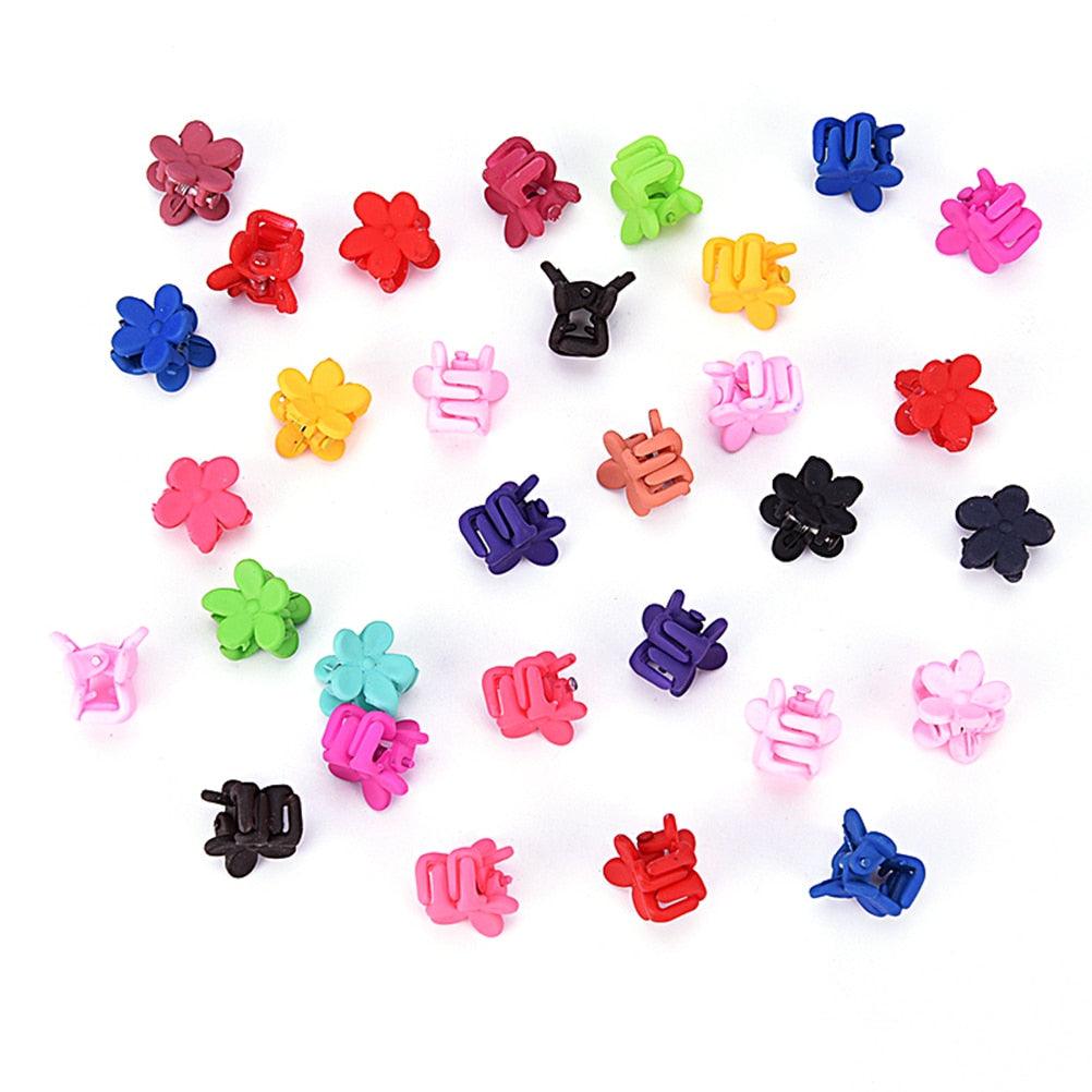 30 Pcs Mini Flower Hair Clips for Kids and Women