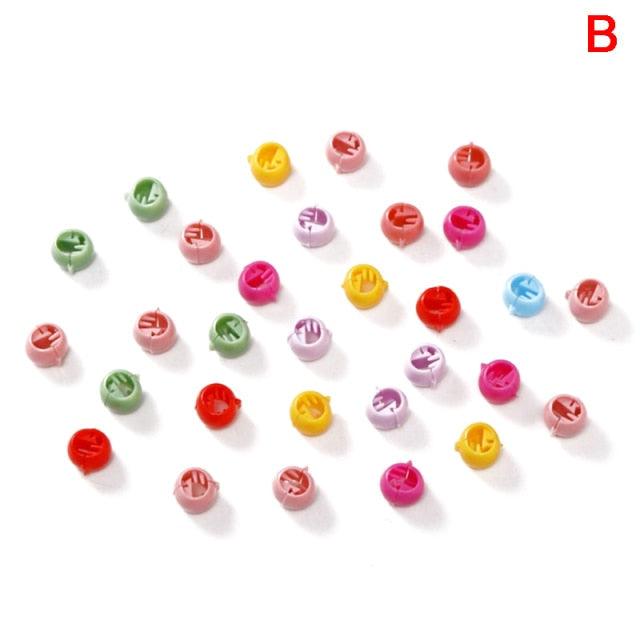 30-Piece Candy Color Hair Clip Set for Girls