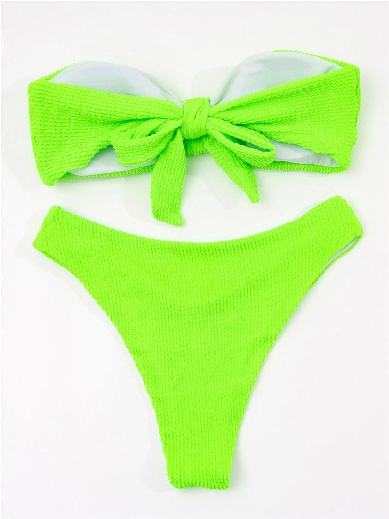Elegant One-Shoulder Bikini Set for Women