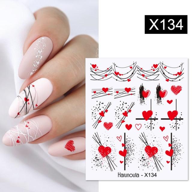 Spring Green Theme Water Decal Stickers for Nail Art