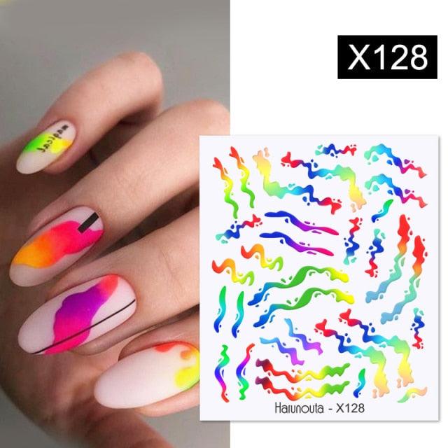 Spring Green Theme Water Decal Stickers for Nail Art