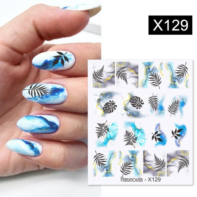 Spring Green Theme Water Decal Stickers for Nail Art