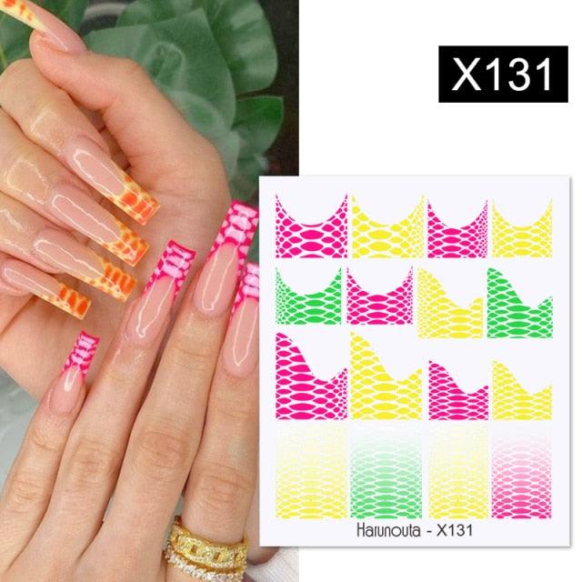 Spring Green Theme Water Decal Stickers for Nail Art