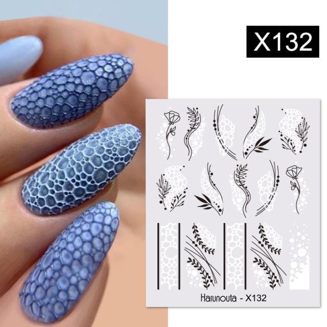 Spring Green Theme Water Decal Stickers for Nail Art