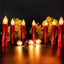 Velas de Taper Sin Llama Color Marfil con Temporizador a Control Remoto